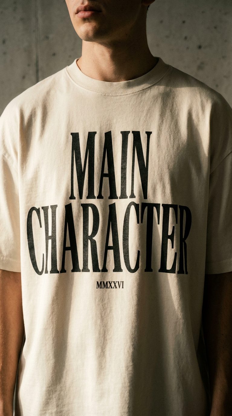 Main Character Tee — Bone