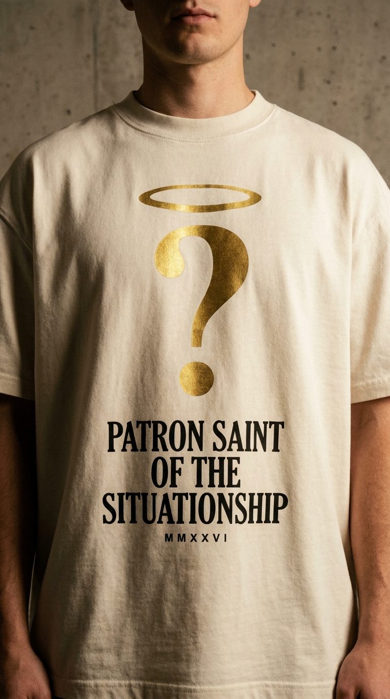 Patron Saint of the Situationship Tee — Bone