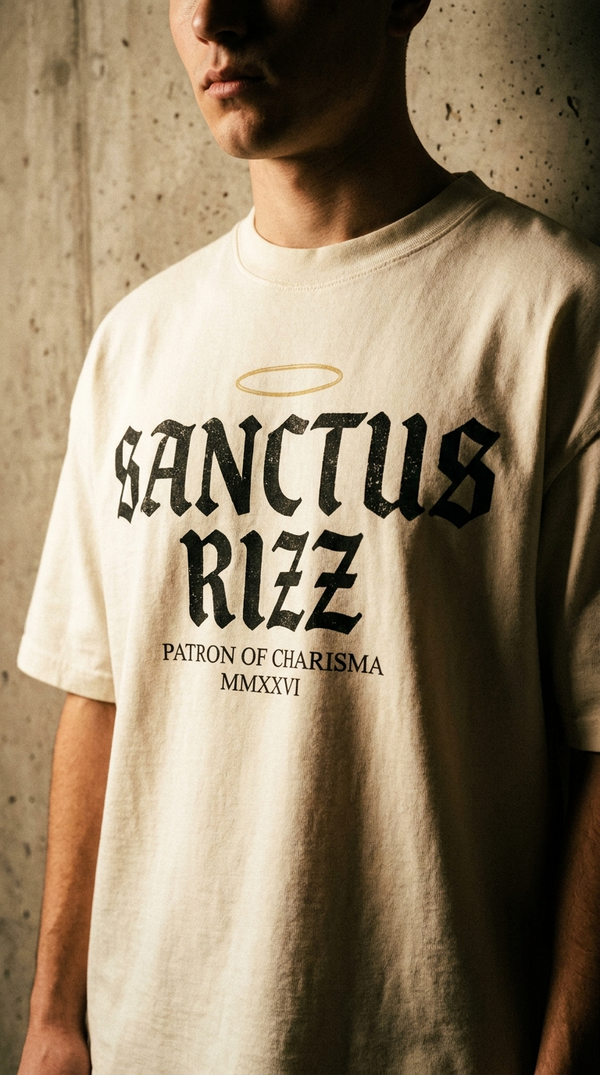 Sanctus Rizz Tee — Bone