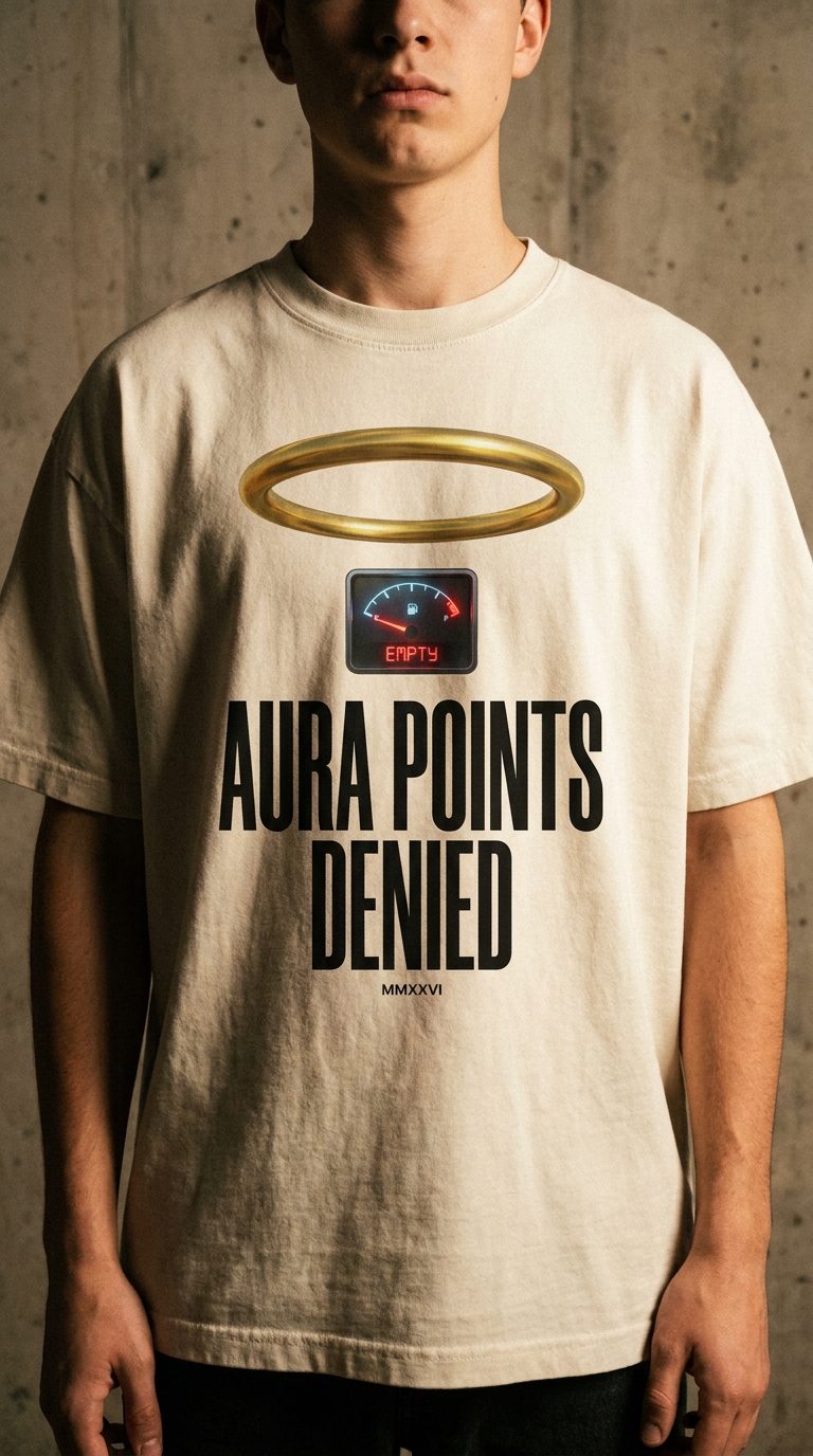 Aura Points · Denied Tee — Bone