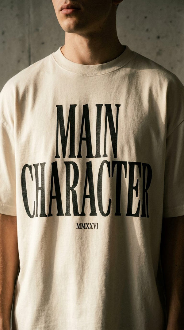 Main Character Tee — Bone