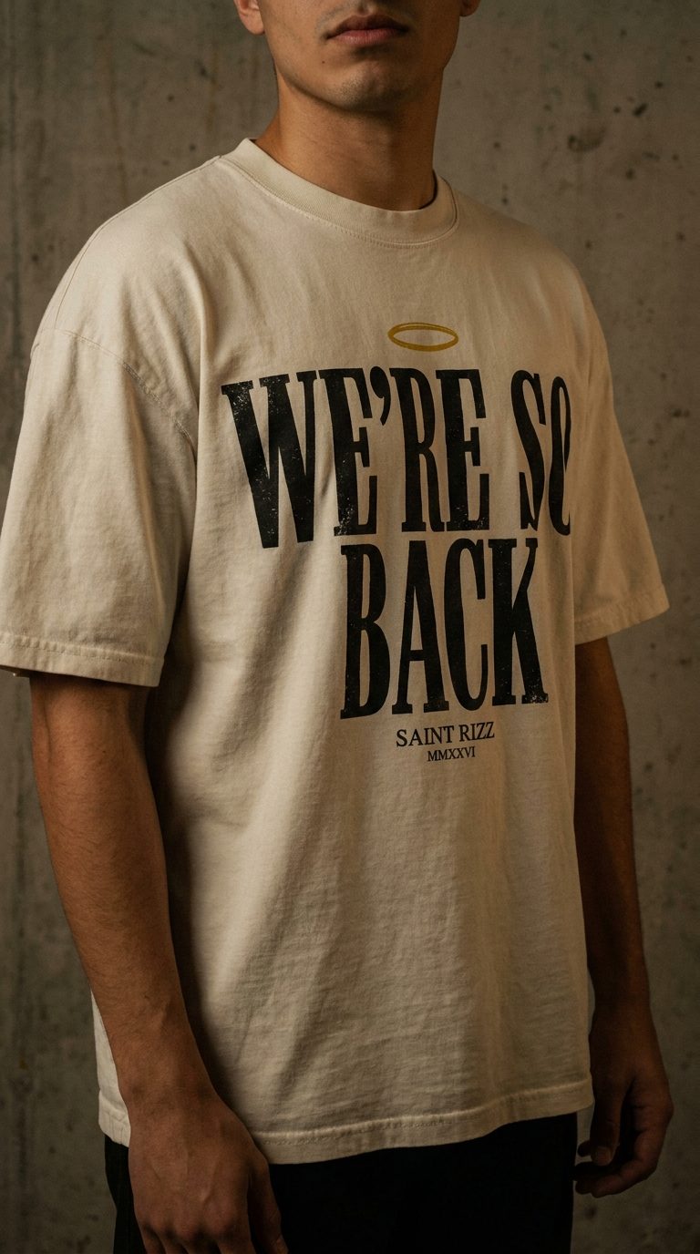 We're So Back Tee — Bone