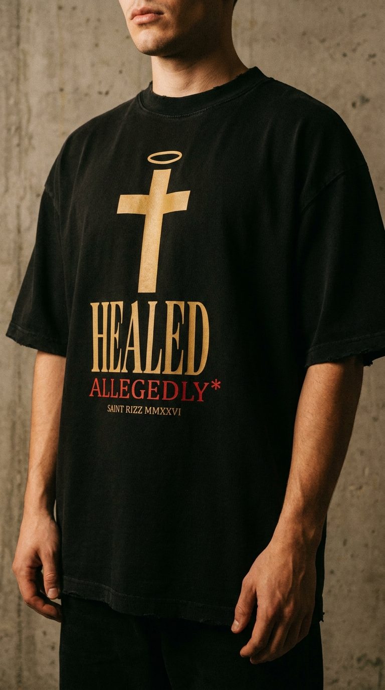 Healed · Allegedly Tee — Black