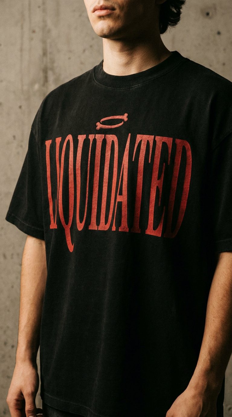 Liquidated Tee — Black