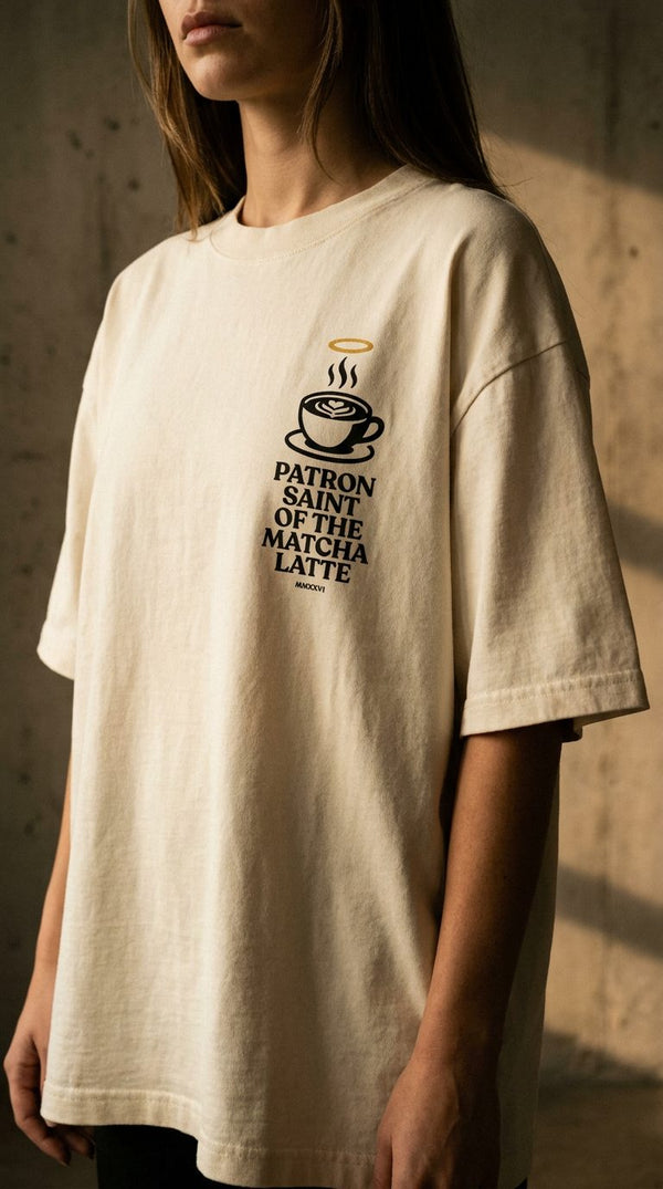 Patron Saint of the Cold Plunge Tee — Bone